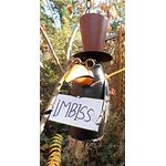 Deko-Impression Vogel-Futterstelle Meisenknödelhänger Vogelimbiss Rabe Metall