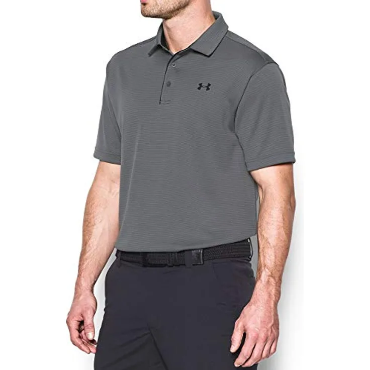 Under Armour Herren Tech Polo, atmungsaktives Poloshirt mit loser Passform, grau (Graphite (040)), 3XL