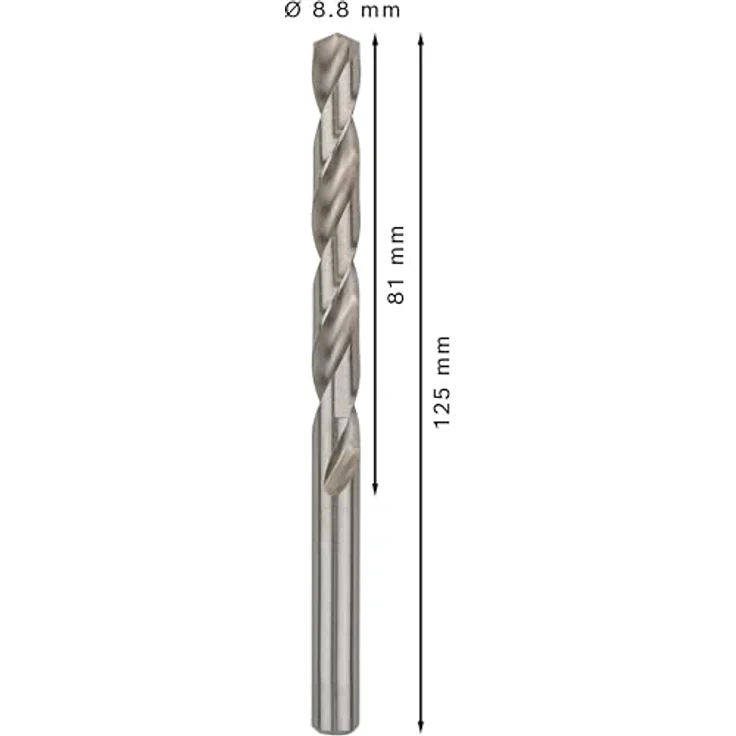 Bosch Professional Metallbohrer HSS-G geschliffen (5 Stück, Ø 8,8 mm) – Bild 4