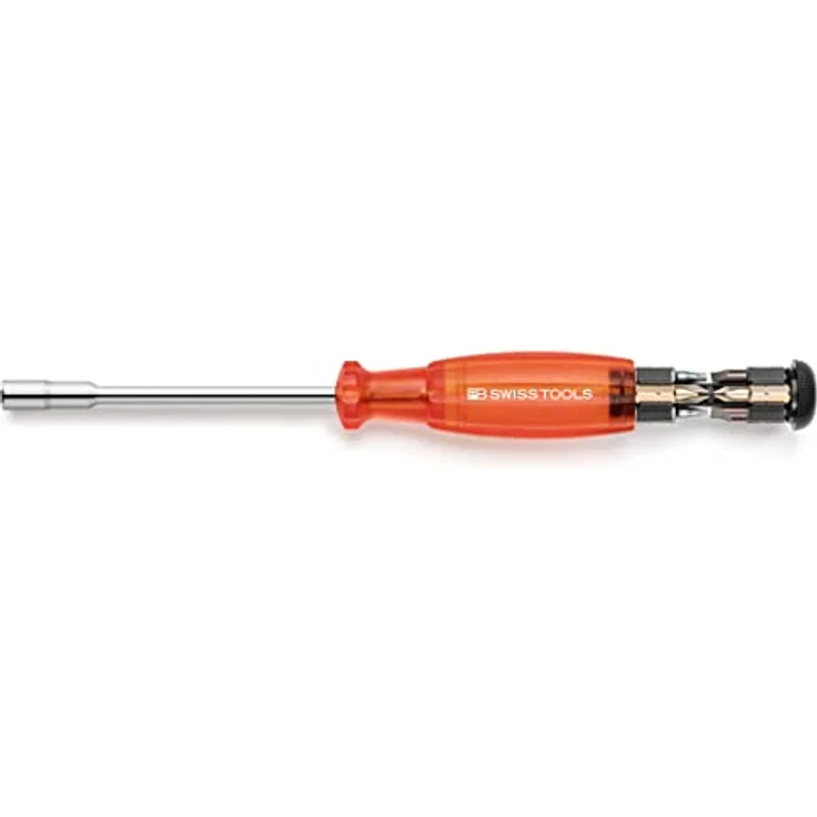 PB Swiss Tools Schraubenzieher PB 6465 Insider Long mit 8 PrecisionBits C6, Edelstahl-Bitaufnahme, mobil, vielseitig, hochwertige Kartonbox – Bild 1