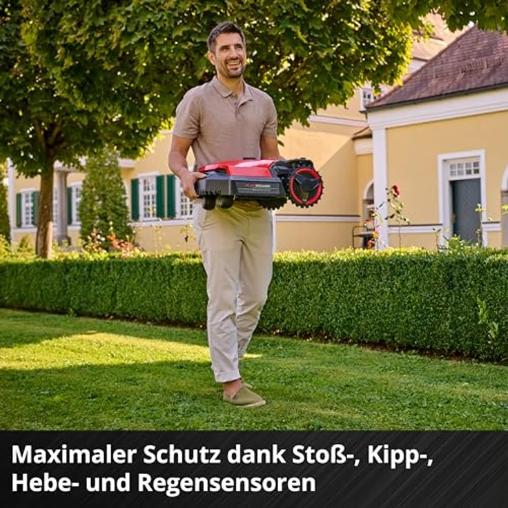 Einhell Freelexo 500, 18V Mähroboter für Rasenflächen bis 500 m², Schnittbreite 18 cm, induktionsgestützte Navigation, inklusive Begrenzungskabel und Bluetooth/WLAN Steuerung – Bild 8