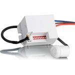 SEBSON Bewegungsmelder Mini Bewegungsmelder Unterputz programmierbar Infrarot LED geeignet