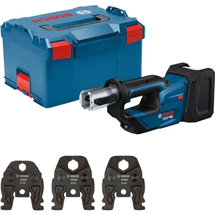 Bosch GPT 18V-19 Professional, Akku-Presswerkzeug mit 360° drehbarem Kopf und LED-Statuslicht, solo Variante – Bild 1