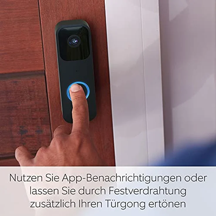 Blink Video Doorbell | Zwei-Wege-Audio, HD-Video, App-Benachrichtigungen bei Klingeln und Bewegungserfassung, einfache Einrichtung, Alexa-fähig – kabellos oder kabelgebunden, schwarz – Bild 3