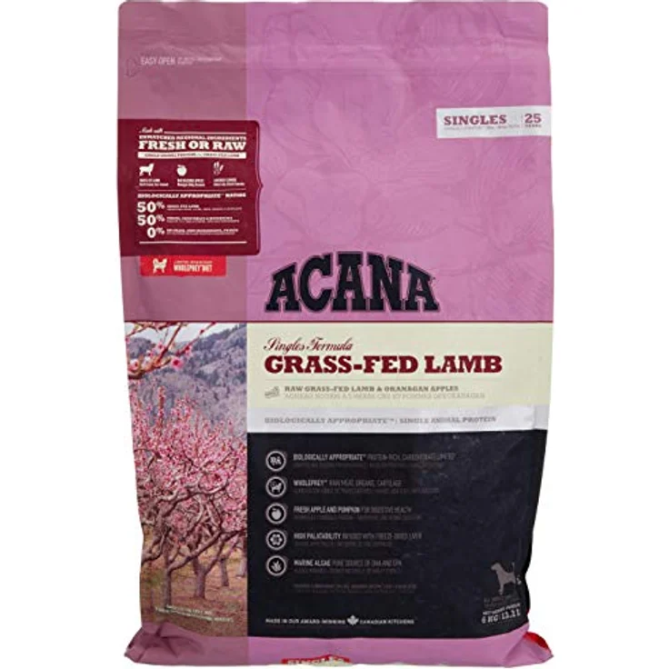 Acana Singles Grass-fed Lamb & Okanagan Apple Dog - 6 kg – Bild 1