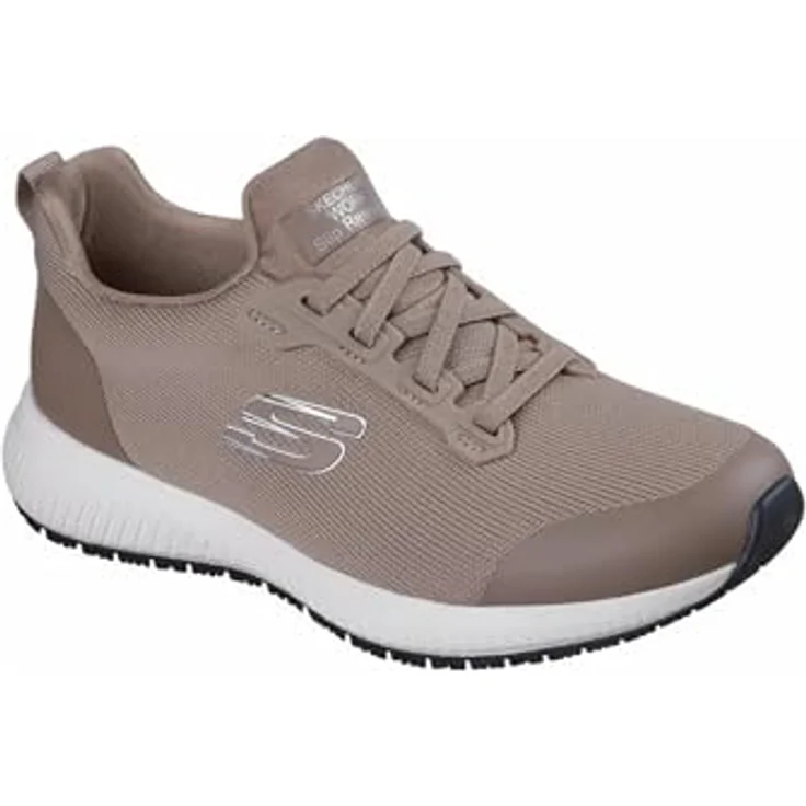 Skechers Damen Arbeitsschuh Work SQUAD SR Berufsschuh 77222EC, rutschfest, Farbe Taupe, Schuhgröße 42 EU – Bild 1