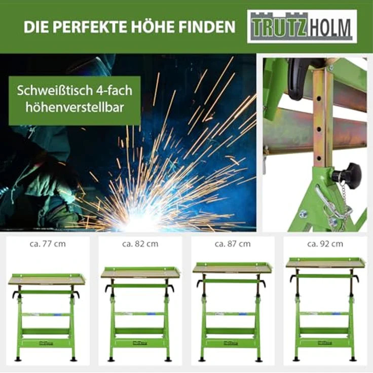 Trutzholm Profi Schweißtisch klappbar höhenverstellbar Werktisch bis 150kg – Bild 6