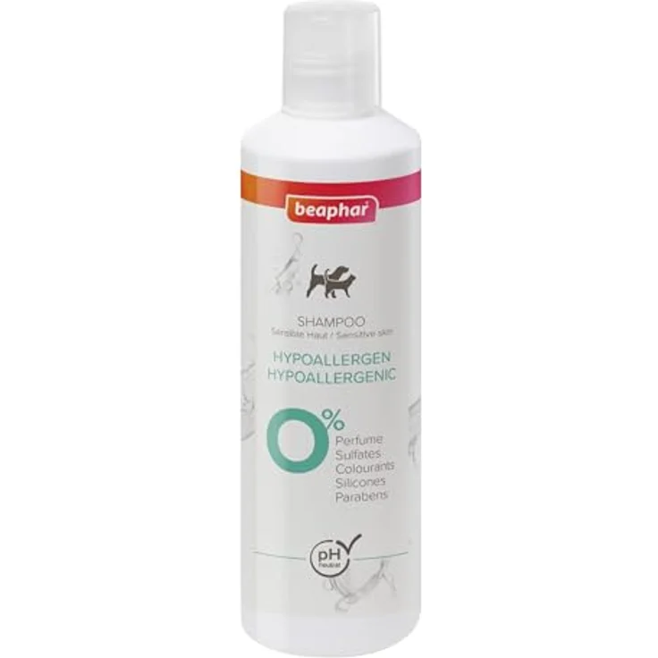 beaphar Tiershampoo Hypoallergen, pH-neutrales Shampoo für Hunde & Katzen, 250 ml – Bild 1