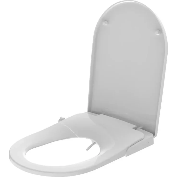 Swiss Aqua Technologies SAT WC-Sitz mit Bidet-Funktion, Absenkautomatik, stromlos, für U-förmige Toiletten, weiß
