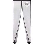 DOOR EASY Fliegengitter Balkontür 160 x 200cm, Magnetvorhang aus hochleistungs-gewebe, reißfester als Fiberglas, werkzeugfreie Montage ohne Bohren, lückenlos schließend, ideal für Terrassentüren