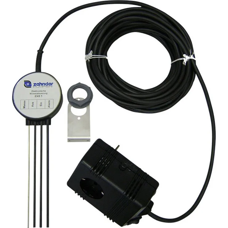 Zehnder Pumpen 11416 ENS 1.1, Elektronischer Niveauregler mit 10 m Kabel und 4 Edelstahlelektroden, max. Temperatur 550 °C