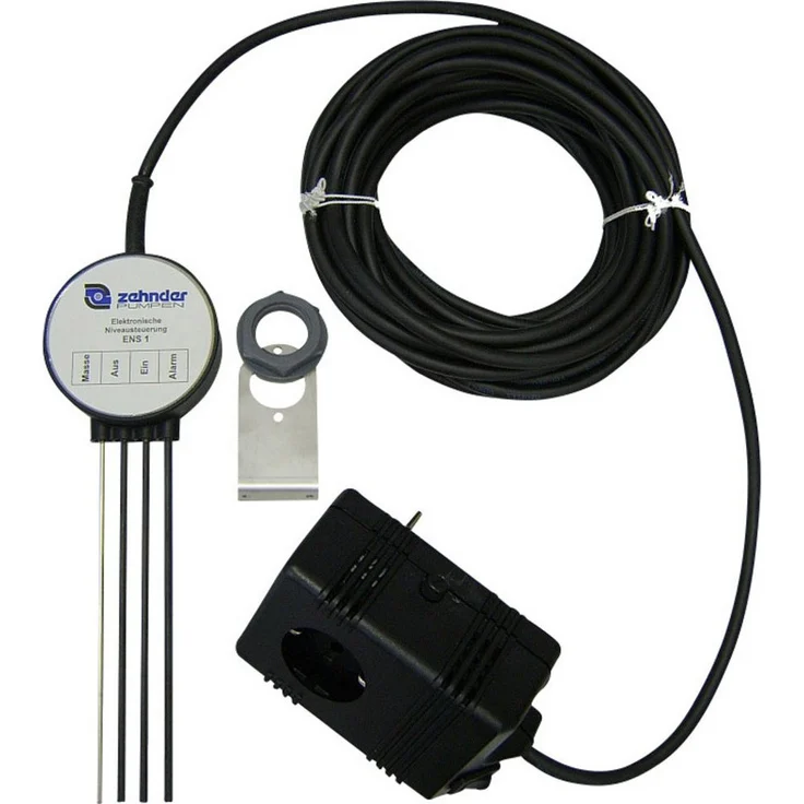 Zehnder Pumpen 11416 ENS 1.1, Elektronischer Niveauregler mit 10 m Kabel und 4 Edelstahlelektroden, max. Temperatur 550 °C