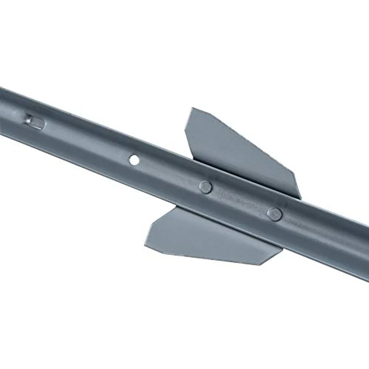 ESTEXO Zaunpfosten Zaunanker Erdanker 107cm, 20er Set in Grau, ideal für Sechseckgeflechte und Volierendraht – Bild 5