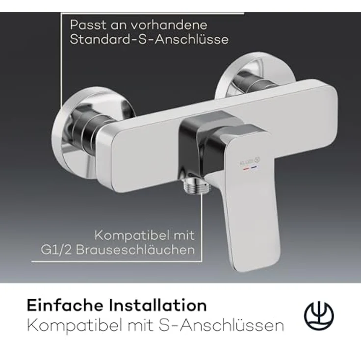 OTTO KLUDI-X3 Spültischarmatur, chrom, mit Keramik-Kartusche und Rückflusssicherung, Wandmontage – Bild 5