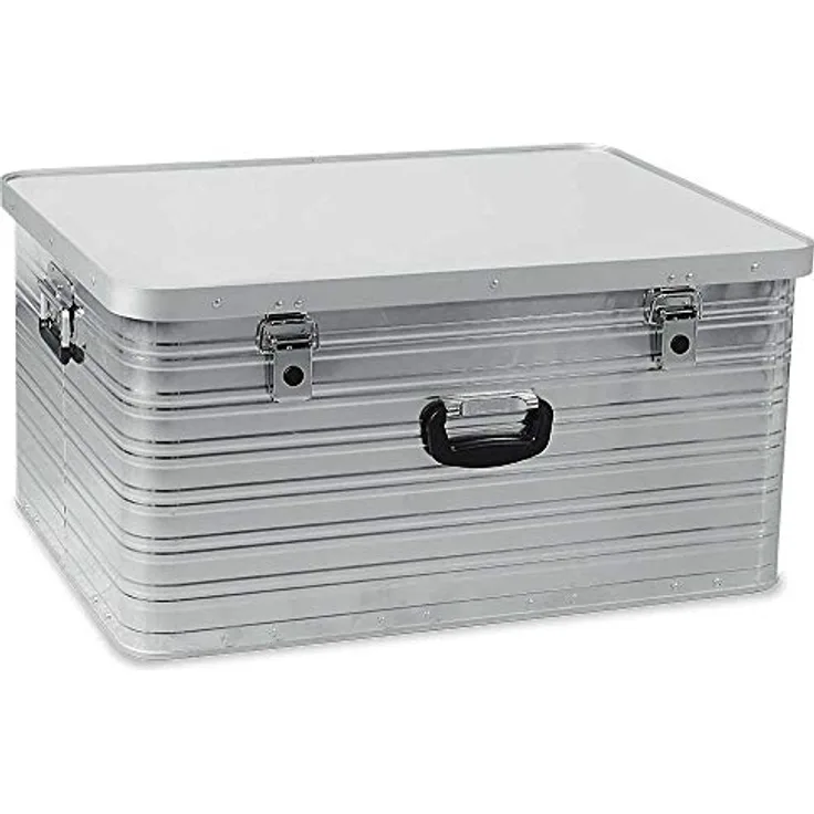 BRB 141 Liter Alubox, staub- und spritzwasserdicht, LxBxH 765x585x385 mm, robuster Werkzeugkoffer mit Moosgummi-Dichtung