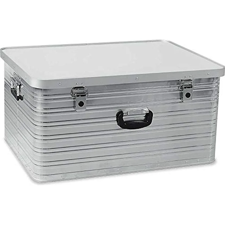 BRB 141 Liter Alubox, staub- und spritzwasserdicht, LxBxH 765x585x385 mm, robuster Werkzeugkoffer mit Moosgummi-Dichtung – Bild 1