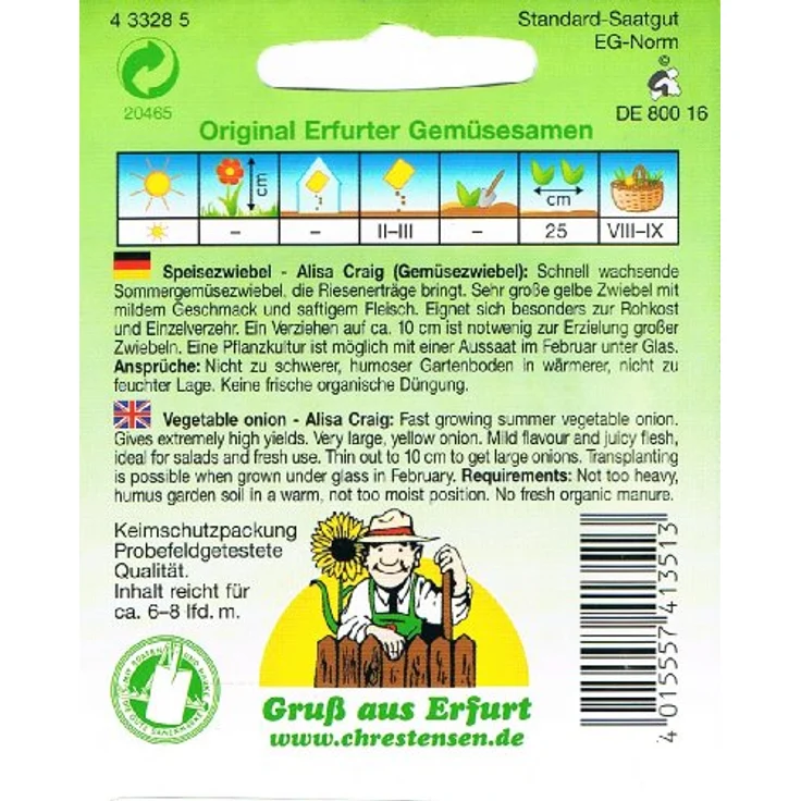 N.L. Chrestensen Gemüsezwiebel, Ailsa Craig – Bild 3