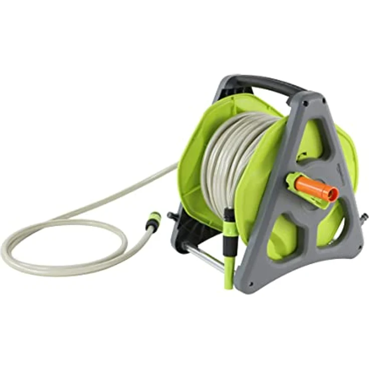 Amazon Basics Schlauchtrommel mit Schlauch, zur Wandmontage, 30 m – Bild 1