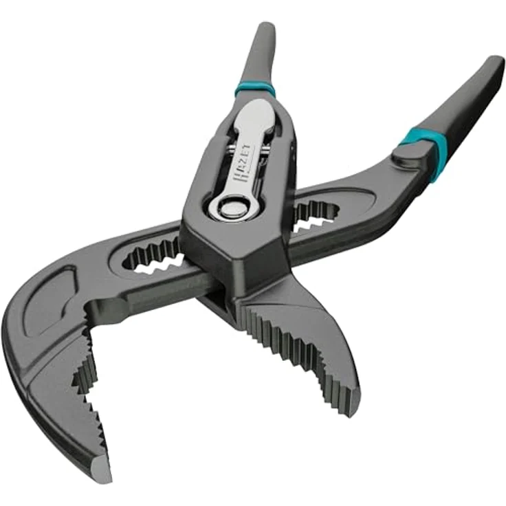 Hazet Universal-/Wasserpumpenzange 760-12, 125 mm, induktiv gehärtete Zähne, laser-geschnittene Verzahnung, doppelte Tauchbeschichtung, chrom-vanadium Stahl – Bild 4