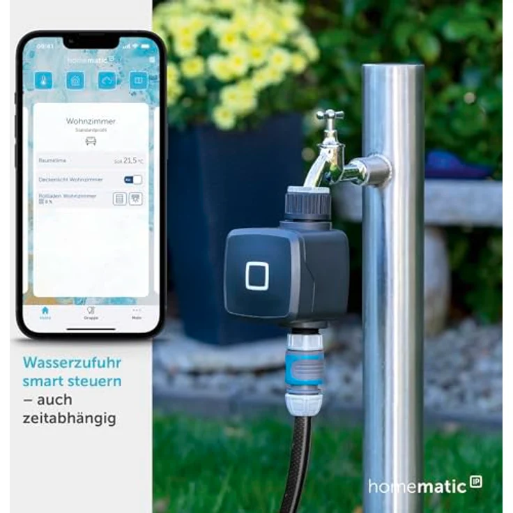 Homematic IP HmIP-WSM, Bewässerungsaktor mit Durchflussmessung und Frostschutz, wetterfest für den Außeneinsatz – Bild 2
