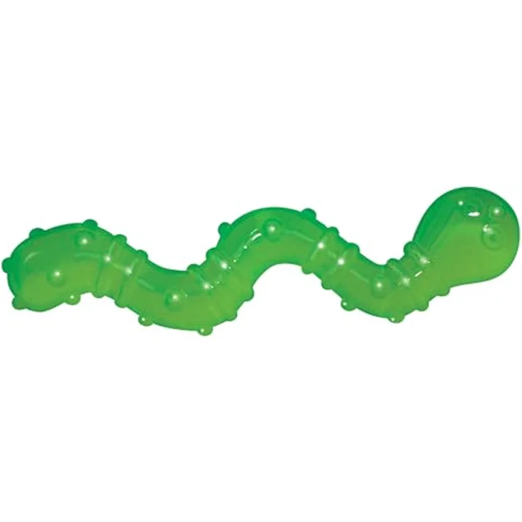 Catstages Petstages 329 Orkakat Wiggle Worm, Kauspielzeug aus flexiblem Material mit echtem Katzenminze-Inhalt, orange, einheitsgröße – Bild 1