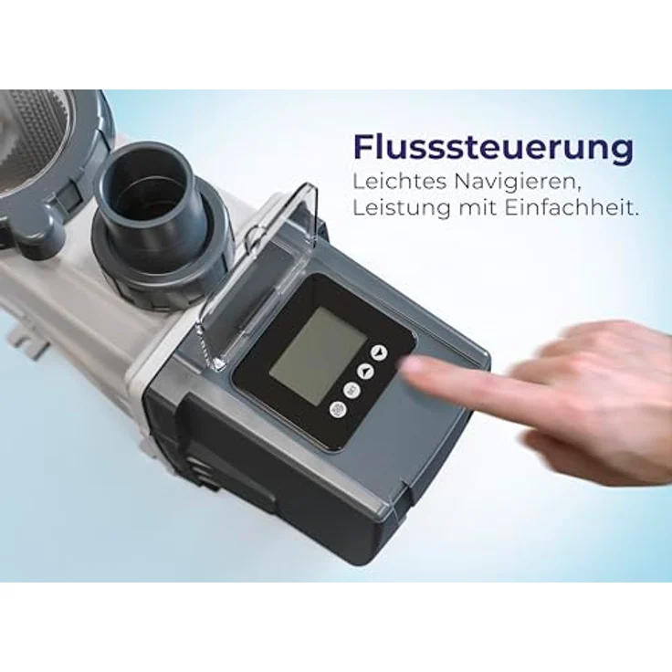 Gre Filterpumpe 2024, weiße Kunststoff-Poolpumpe, 22x27.8x55.3 cm für Pools und Wasserspaß – Bild 6