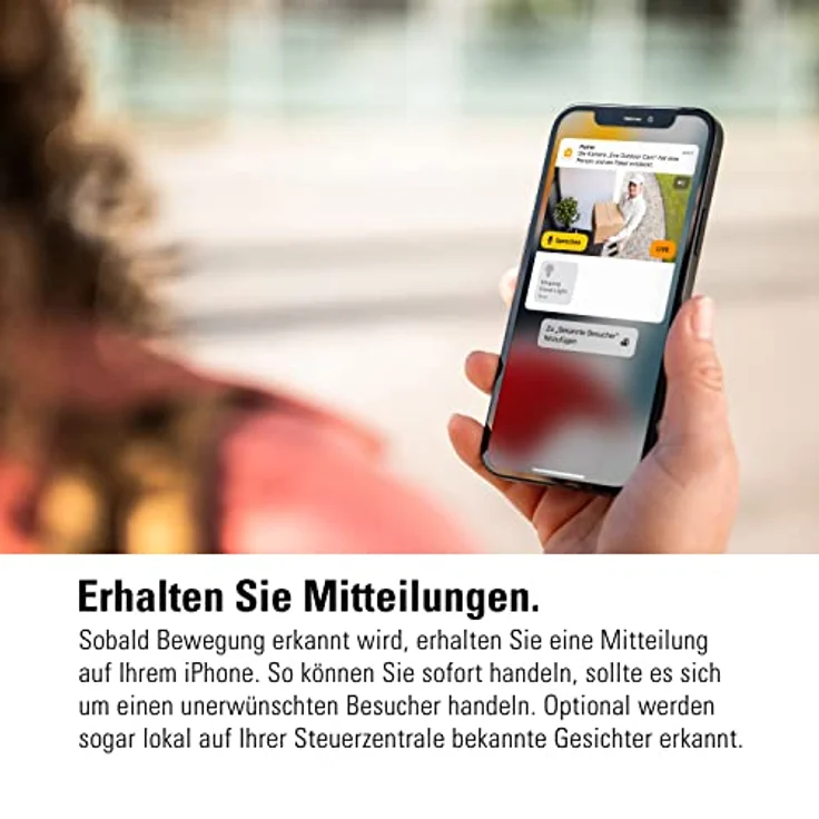 Eve Outdoor Cam (White Edition) – Smarte Überwachungskamera, Flutlicht, Nachtsicht, Bewegungsmelder, Gegensprechanlage, flexible Installation, WLAN, höchster Datenschutz mit Apple HomeKit Secure Video – Bild 4