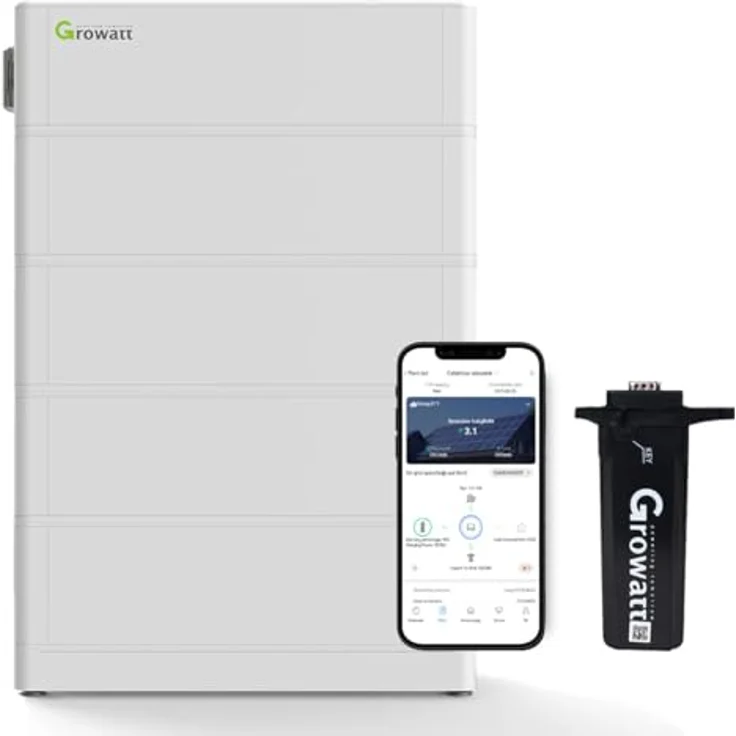 Growatt ARK 10.2kWh Hochvolt-Solarspeicher-Set für Growatt SPH TL3-BH-UP Serie, modular erweiterbar, inklusive Batteriemanagement-System und WiFi-Stick – Bild 1