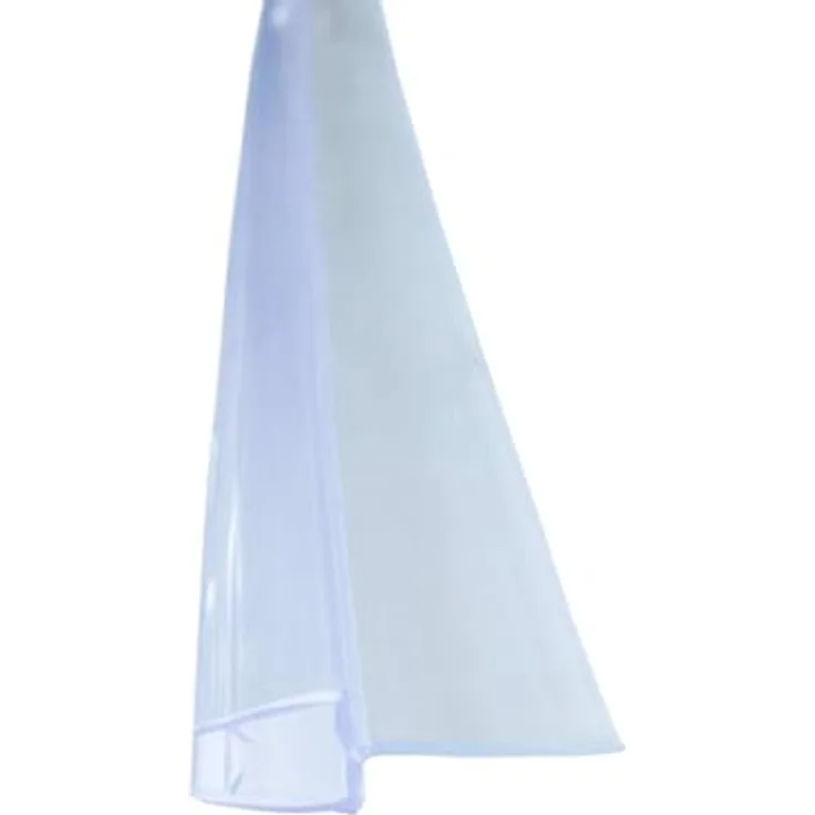 Bagnoxx Schleiflippendichtung für Dusche, 1m für 6mm Glas, transparent, UV-beständig und schimmelresistent
