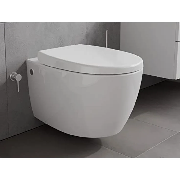 Aqua Bagno | Taharet Toilette mit Dusch-WC, Toilette mit Bidet-Funktion/Duschfunktion, Hänge-WC, Wand-WC | 51 cm lang – Bild 2