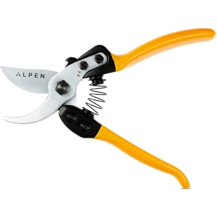 Alpen Swiss Tools Gartenschere GELBHORN 150, Schweizer Präzisionsschere mit gelben PVC-Griffen – Bild 2
