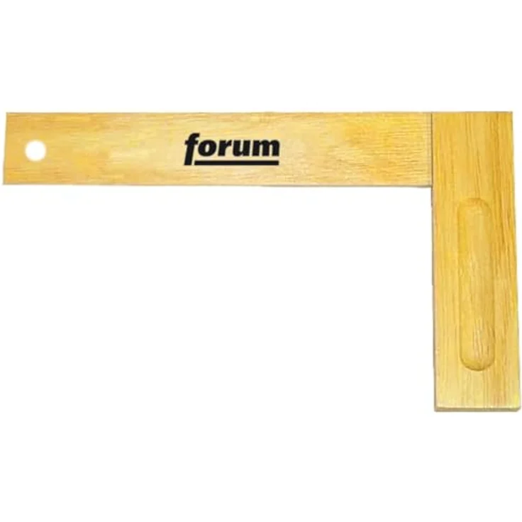 Forum Tischlerwinkel Weißbuche, 350 mm mit hochwertiger Naturlackierung und beidseitiger Griffhohlkehle – Bild 2