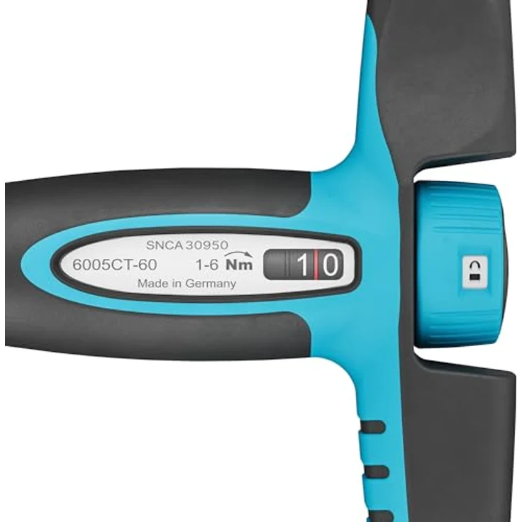 Hazet Drehmomentschraubendreher 6005CT-60, 1/4" mit Quergriff, 1-6 Nm, 6% Genauigkeit, ergonomisch, Freilaufmechanismus, 198 mm Länge – Bild 2