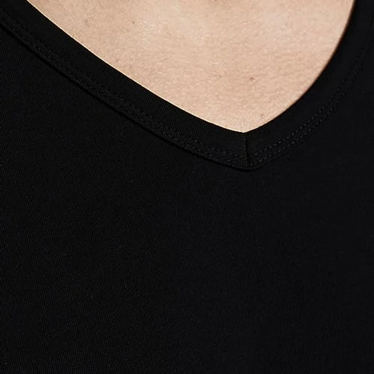 Jack & Jones Herren T-Shirt 2er-Pack, Rundhalsausschnitt, angenehm aus Baumwolle, Schwarz, XXL – Bild 4