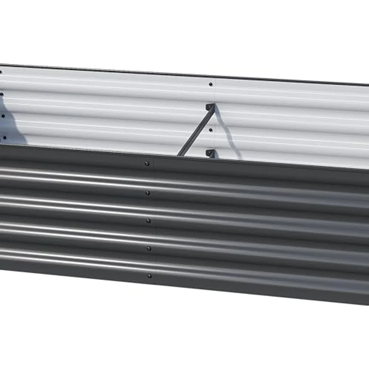 GFP PRIMEYARD Hochbeet LUCA anthrazit Stahlkonstruktion 120x60x35 cm, langlebig und robust – Bild 5