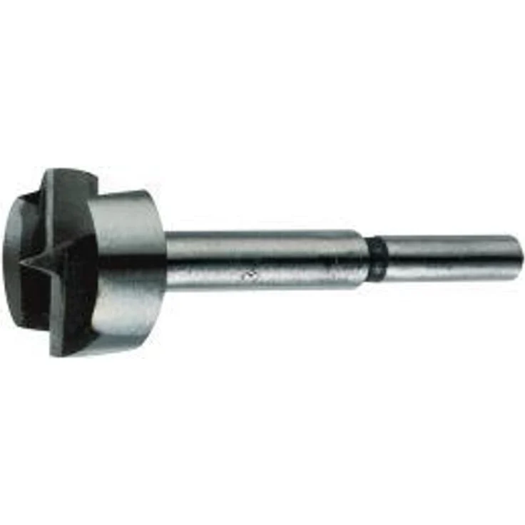 FORTIS Forstnerbohrer 25 x 90 mm, Maschinenbohrer mit Zentrierspitze und 2 Hauptschneiden, zylindrischer Schaft