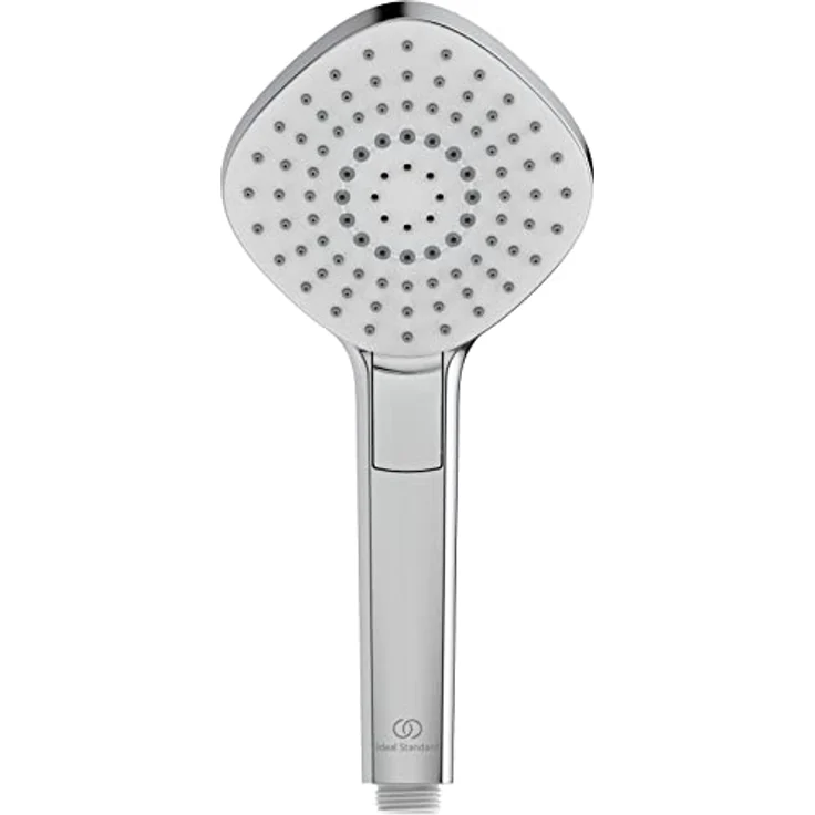 Ideal Standard Idealrain Evo Handbrause, 3-Funktionen Diamond, 115 mm, Chrom, wassersparend mit ergonomischem Druckknopf – Bild 2