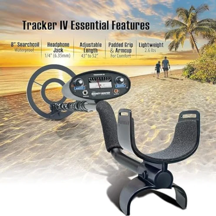 Bounty Hunter Tracker IV Metalldetektor Suchgerät mit Metallfilterfunktion, Diskriminierungsfunktion, ALL METALL und 2-Ton-Modus für münzgroße Objekte in Tiefen von bis zu 17 cm – Bild 5