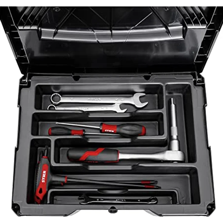 STIER Werkzeugeinsatz für Systainer II + III T-Loc, flexible Werkzeugfächer für optimale Ordnung, Original Zubehör in gewohnter STIER-Qualität – Bild 2