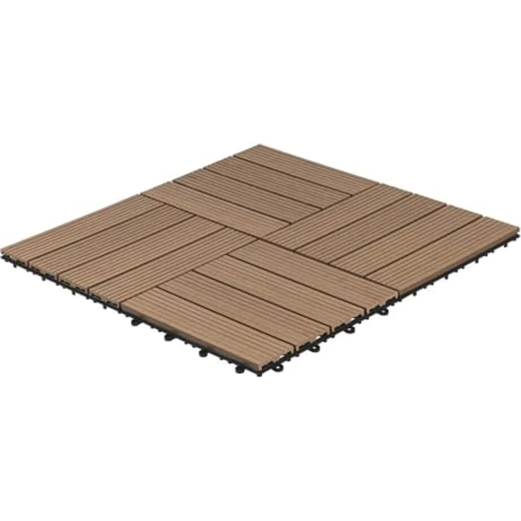 HOME DELUXE WPC Holzfliesen - Alle Varianten Teak, 6 qm – Bild 6