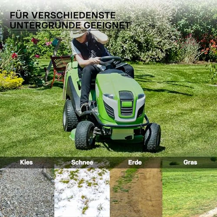 Wiltec - Mantel Rasenmäherreifen 13x5.00-6 Reifendecke Rasentraktor Aufsitzmäher Rasenmäher Zugkarren – Bild 4