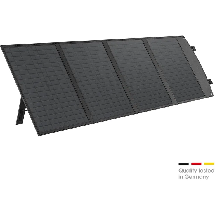 XLAYER Solarmodul Solarpanel faltbar 80W tragbar Solaranlage Camping Notstrom, Grau