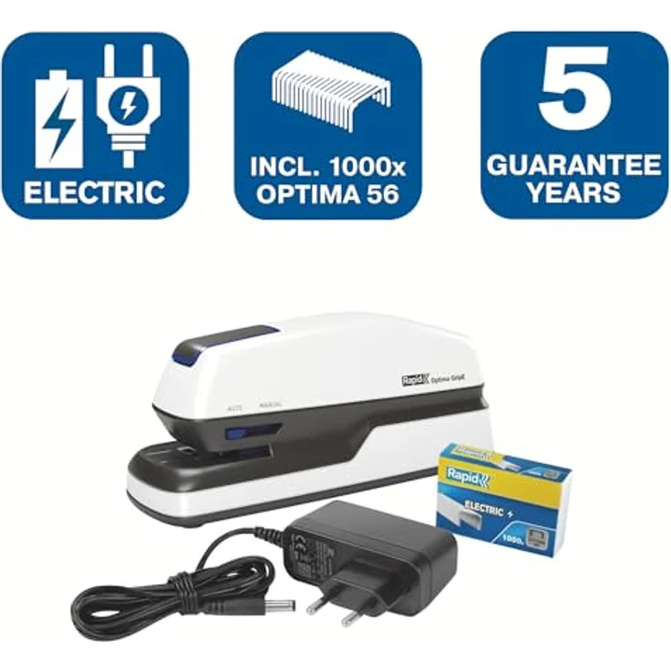 Rexel Elektrisches Heftgerät Optima Grip – Bild 3