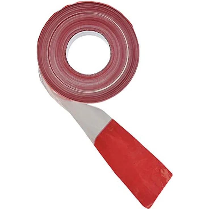 Absperrband rot/weiß geblockt 80 mm breit á 500m - Preisvergleich – Bild 2