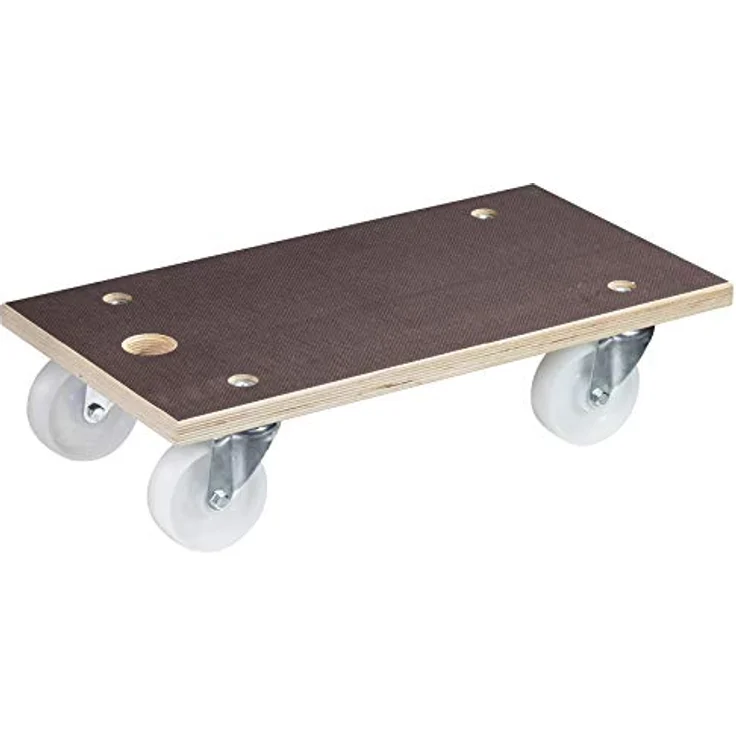 Wagner Transportwagen, Transportroller aus Filmsiebdruckplatte, Tragfähigkeit 500 kg, rutschfeste MaxiGRIP-Beschichtung, FSC-zertifiziert, Maße 575 x 300 x 150 mm – Bild 1