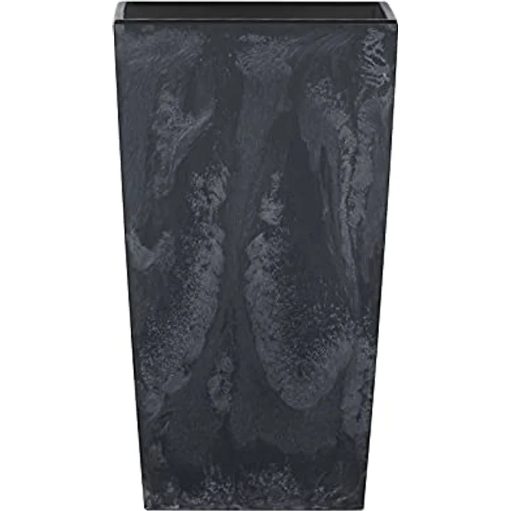Deuba Pflanzkübel 49L, 61x32,5x31,5cm, Betonoptik mit Einlegeboden für Indoor und Outdoor, anthrazit/grau – Bild 2