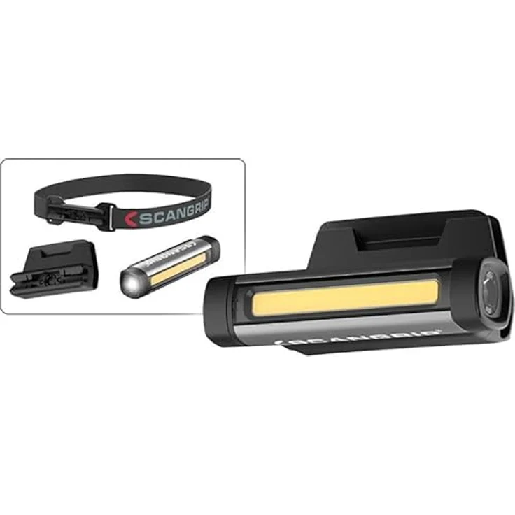 Scangrip Taschenlampe FLEX WEAR KIT USB wiederaufladbar 75/150lm, schwarz – Bild 4