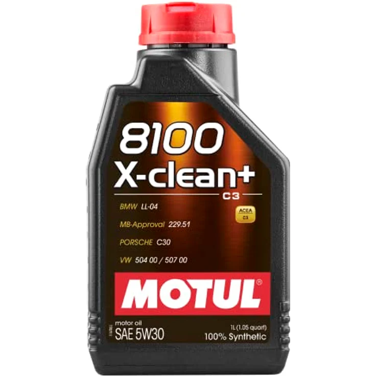 Motul 106376 Motoröl 8100 X-Clean+ 5W-30, 1 L – Bild 1