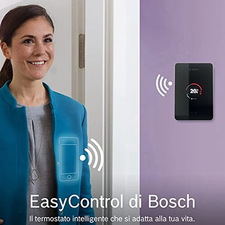 BOSCH Junkers CT200 W-LAN Regler EasyControl Set, intelligente Heizungsregelung mit 3 schwarzen Funk-Thermostaten – Bild 5