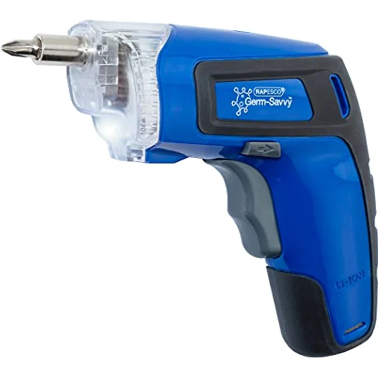 RAPESCO Akkuschrauber, 3,6 V, antibakteriell, blau – Bild 2